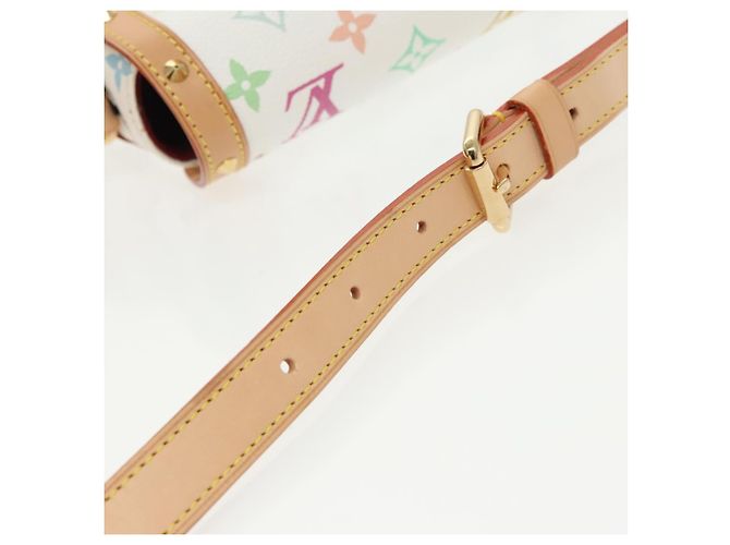 LOUIS VUITTON Schultertasche Sologne Monogramm Multicolor Weiß M92661 Auth 90289SM - Ansicht 14