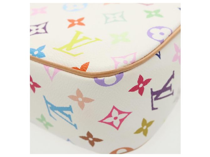 LOUIS VUITTON Schultertasche Sologne Monogramm Multicolor Weiß M92661 Auth 90289SM - Ansicht 21