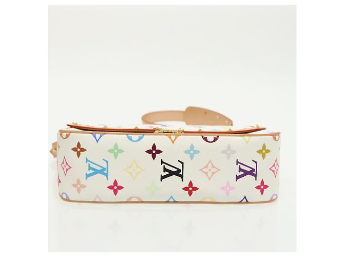 LOUIS VUITTON Schultertasche Sologne Monogramm Multicolor Weiß M92661 Auth 90289SM - Ansicht 5