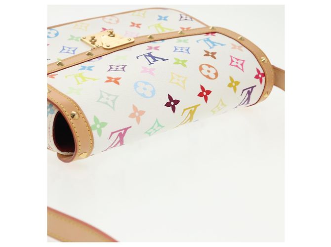 LOUIS VUITTON Schultertasche Sologne Monogramm Multicolor Weiß M92661 Auth 90289SM - Ansicht 6