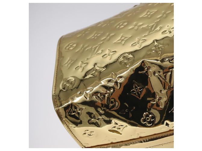 LOUIS VUITTON Borsa a Mano Monogram Miroir Speedy 35 Oro M95785 LV Auth 106299SM D'oro Monogramma - vista 17