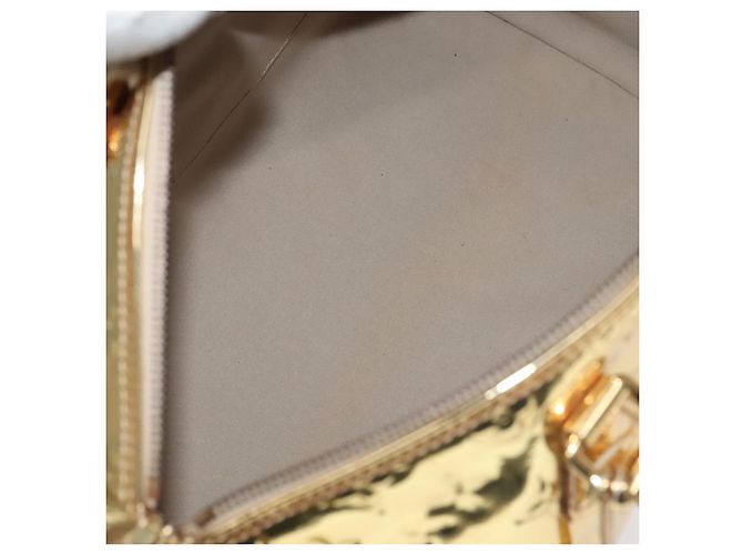 LOUIS VUITTON Borsa a Mano Monogram Miroir Speedy 35 Oro M95785 LV Auth 106299SM D'oro Monogramma - vista 9
