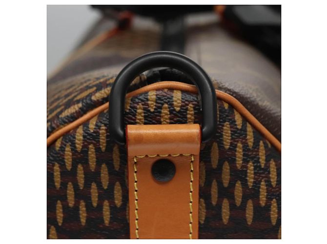 LOUIS VUITTON Borsa Keepall Bandoulière 50 Damier Ebene Giant N40360 Auth 109786SM - vista 16