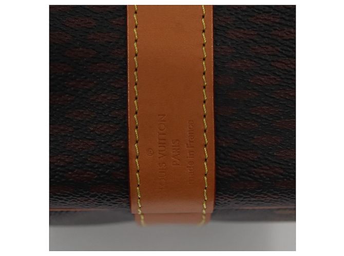 LOUIS VUITTON Borsa Keepall Bandoulière 50 Damier Ebene Giant N40360 Auth 109786SM - vista 17