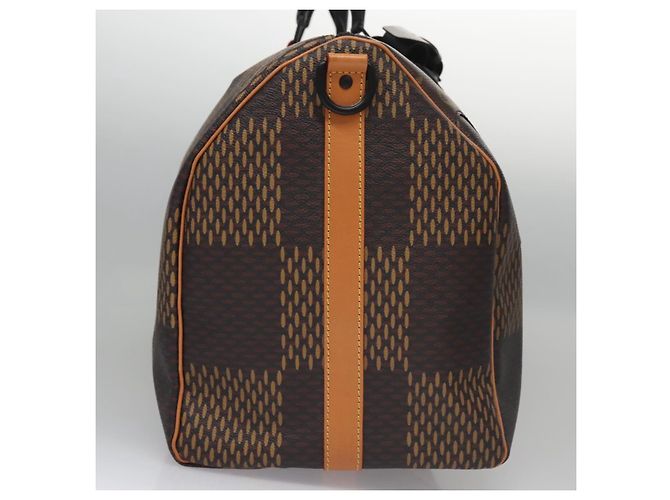 LOUIS VUITTON Borsa Keepall Bandoulière 50 Damier Ebene Giant N40360 Auth 109786SM - vista 5