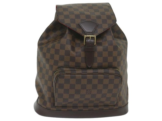 LOUIS VUITTON Zaino Montsouris GM Damier Ebene N51139 LV Auth am5291SAV - vista 2