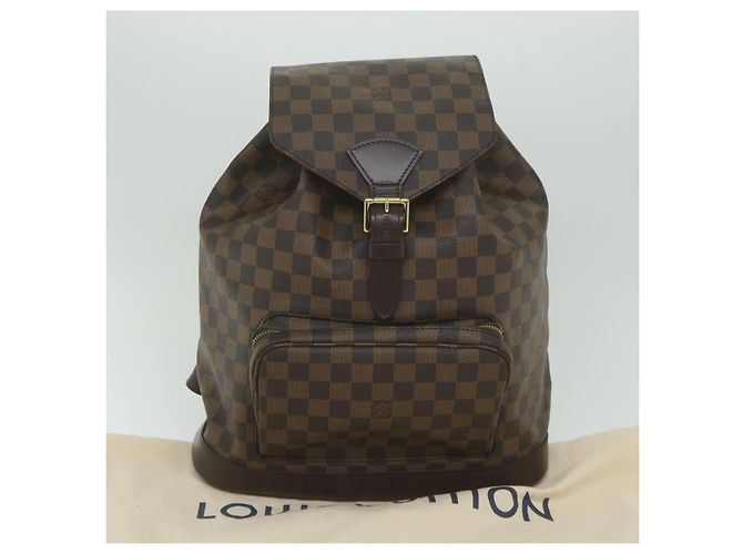 LOUIS VUITTON Zaino Montsouris GM Damier Ebene N51139 LV Auth am5291SAV - vista 25