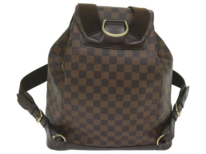 LOUIS VUITTON Zaino Montsouris GM Damier Ebene N51139 LV Auth am5291SAV - vista 3