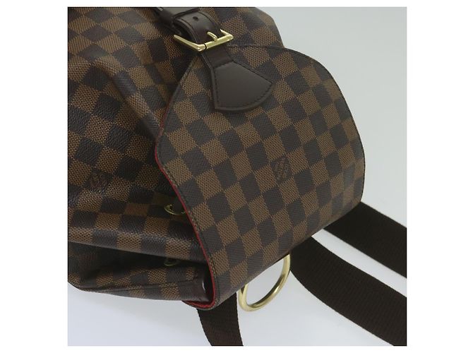 LOUIS VUITTON Zaino Montsouris GM Damier Ebene N51139 LV Auth am5291SAV - vista 6