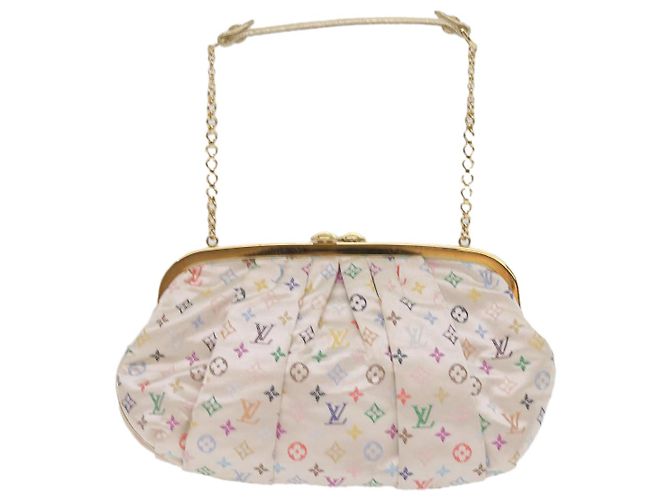 LOUIS VUITTON Monogramm Multicolor Omoniere Handtasche Weiß LV Auth 62290SV - Ansicht 13