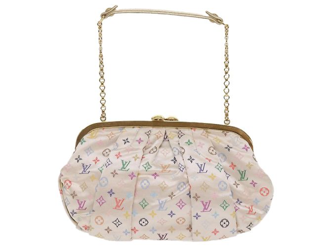 LOUIS VUITTON Monogramm Multicolor Omoniere Handtasche Weiß LV Auth 62290SV - Ansicht 2