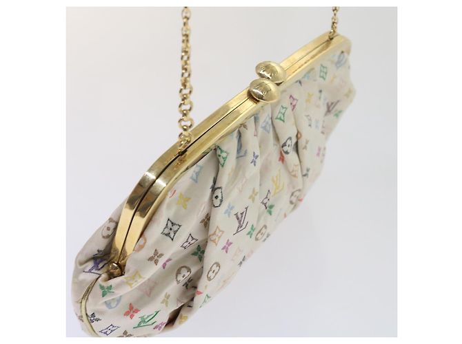 LOUIS VUITTON Monogramm Multicolor Omoniere Handtasche Weiß LV Auth 62290SV - Ansicht 6