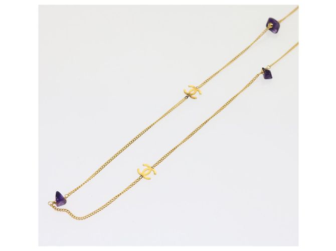 Collana in pietra Mark Coco CHANEL Oro CC Auth am5561V D'oro - vista 2