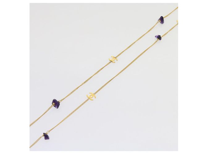 Collana in pietra Mark Coco CHANEL Oro CC Auth am5561V D'oro - vista 4