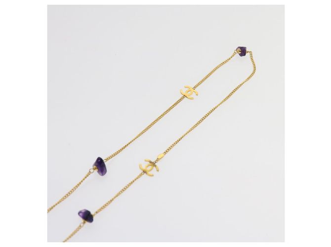 Collana in pietra Mark Coco CHANEL Oro CC Auth am5561V D'oro - vista 5