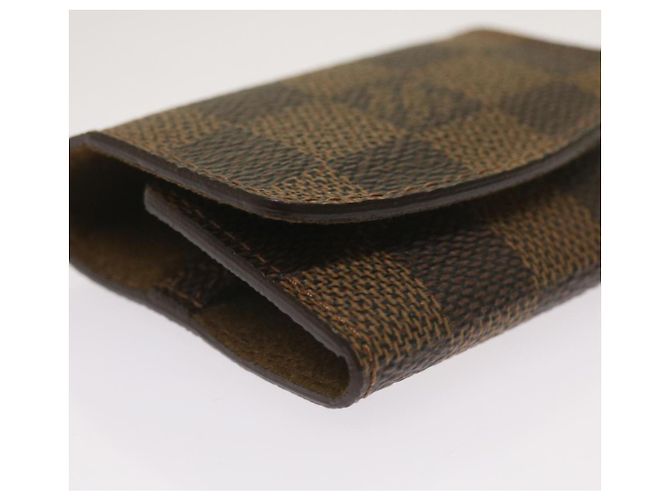 LOUIS VUITTON Custodia per Bracciali Damier Ebene M30964 LV Auth ac2763V - vista 21