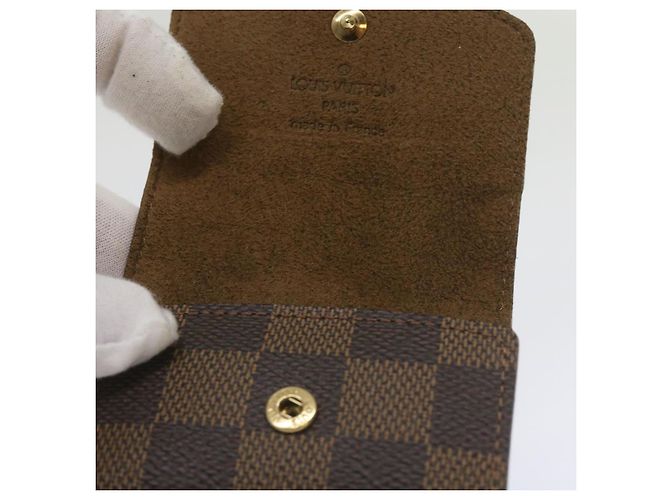 LOUIS VUITTON Custodia per Bracciali Damier Ebene M30964 LV Auth ac2763V - vista 24