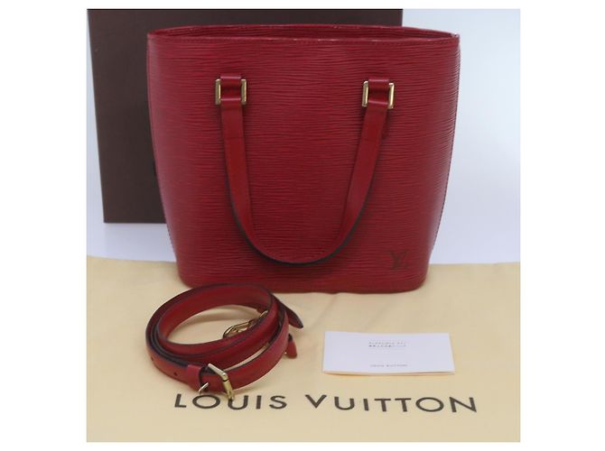 LOUIS VUITTON Borsa Tote Epi Vavin PM SPO 2way Rossa LV Auth 66533SAV Rosso - vista 12
