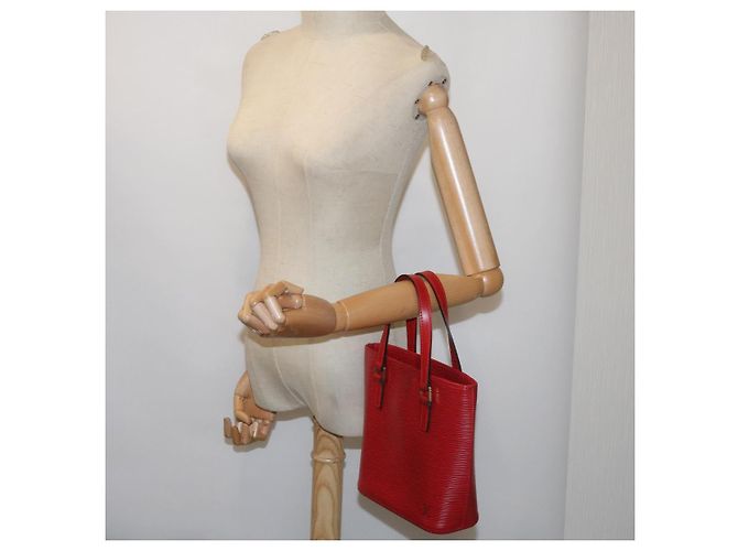 LOUIS VUITTON Borsa Tote Epi Vavin PM SPO 2way Rossa LV Auth 66533SAV Rosso - vista 26
