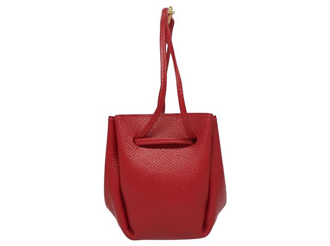 Hermès Pochette Vespa in pelle rossa HERMES Auth ac3731 Rosso - vista 2
