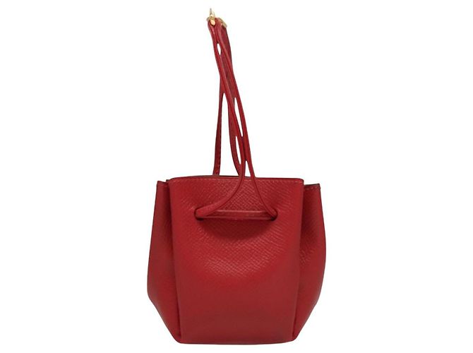 Hermès Pochette Vespa in pelle rossa HERMES Auth ac3731 Rosso - vista 3