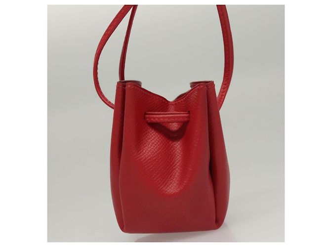 Hermès Pochette Vespa in pelle rossa HERMES Auth ac3731 Rosso - vista 4