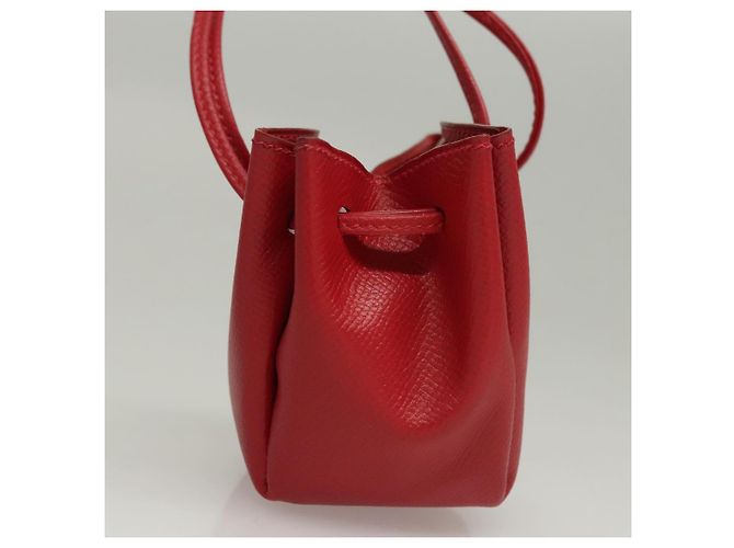 Hermès Pochette Vespa in pelle rossa HERMES Auth ac3731 Rosso - vista 5