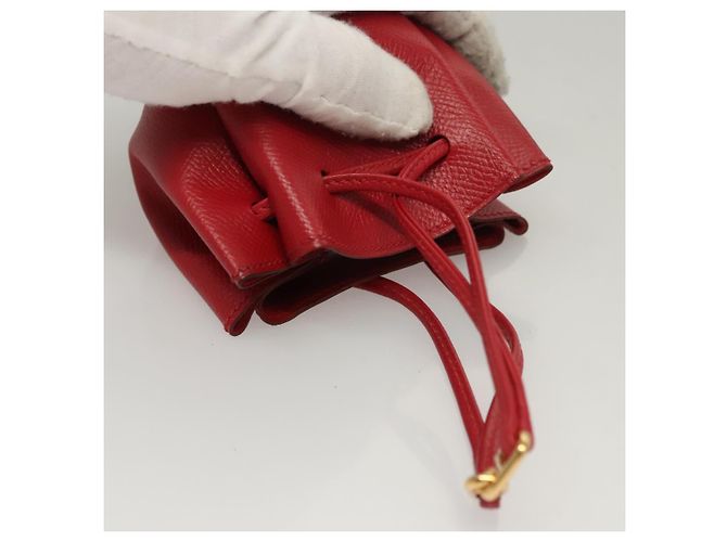 Hermès Pochette Vespa in pelle rossa HERMES Auth ac3731 Rosso - vista 6