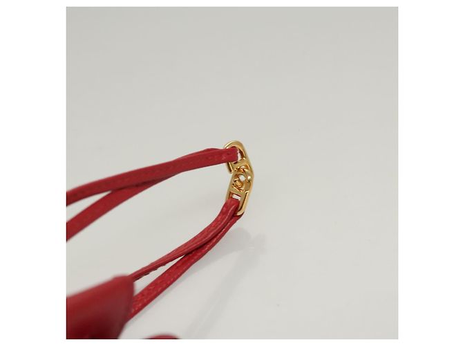 Hermès Pochette Vespa in pelle rossa HERMES Auth ac3731 Rosso - vista 8