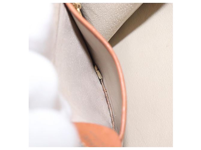 Céline Borsa a Spalla in Tela Macadam CELINE in Pelle PVC Marrone Oro Auth 117240 D'oro - vista 22
