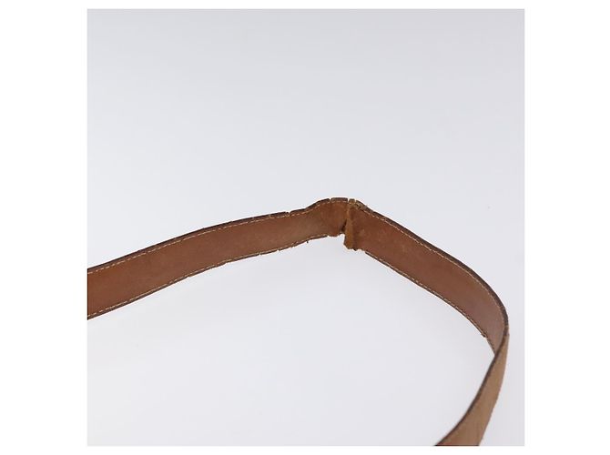 Céline Borsa a Spalla in Tela Macadam CELINE in Pelle PVC Marrone Oro Auth 117240 D'oro - vista 8