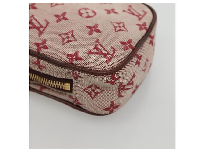 LOUIS VUITTON Pochette Digitale Mini Usu Monogramma Rossa M60001 LV Auth KD445 Rosso - vista 11
