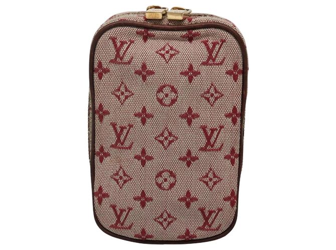 LOUIS VUITTON Pochette Digitale Mini Usu Monogramma Rossa M60001 LV Auth KD445 Rosso - vista 2