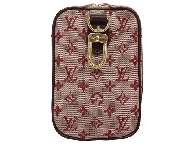 LOUIS VUITTON Pochette Digitale Mini Usu Monogramma Rossa M60001 LV Auth KD445 Rosso - vista 3