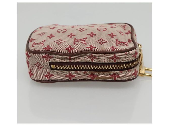 LOUIS VUITTON Pochette Digitale Mini Usu Monogramma Rossa M60001 LV Auth KD445 Rosso - vista 4