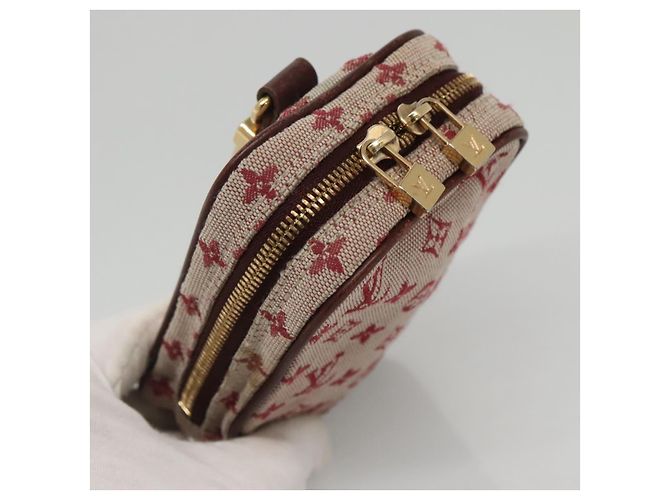 LOUIS VUITTON Pochette Digitale Mini Usu Monogramma Rossa M60001 LV Auth KD445 Rosso - vista 6