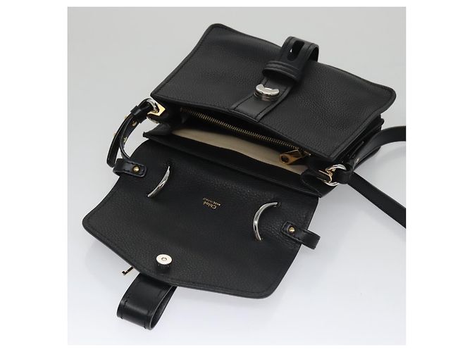 Chloé Borsa Chloe Small Day Abbey in pelle 2way nera Auth yk16365AV Nero - vista 10