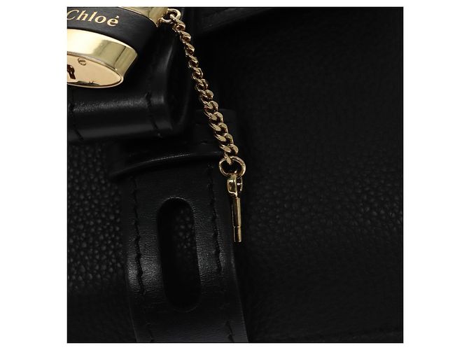 Chloé Borsa Chloe Small Day Abbey in pelle 2way nera Auth yk16365AV Nero - vista 23