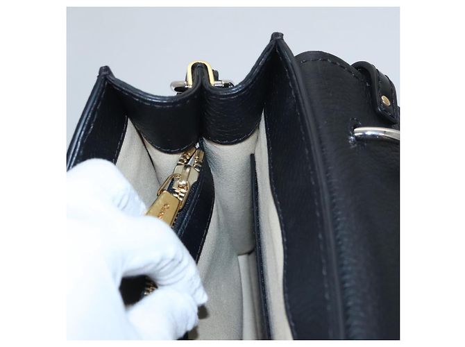 Chloé Borsa Chloe Small Day Abbey in pelle 2way nera Auth yk16365AV Nero - vista 26
