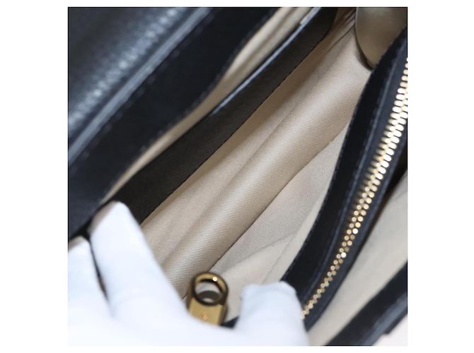 Chloé Borsa Chloe Small Day Abbey in pelle 2way nera Auth yk16365AV Nero - vista 9