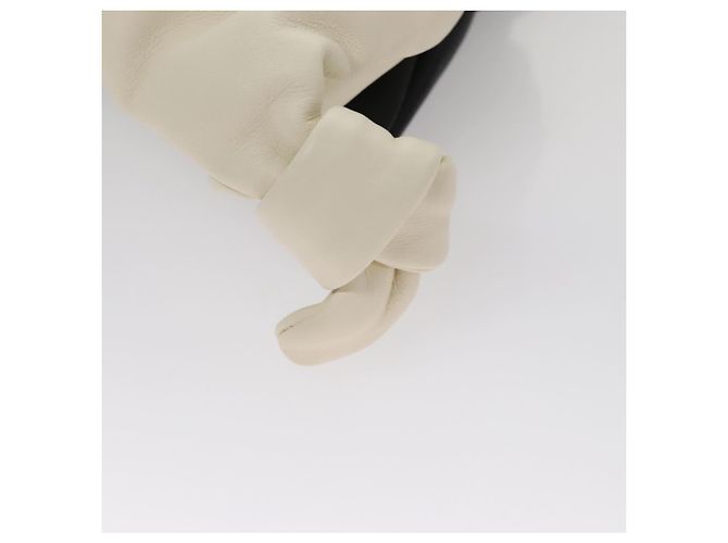 Chloé Borsa a Mano Chloe Arlin in Pelle 2 in 1 Bianco Nero Auth 107511V - vista 13