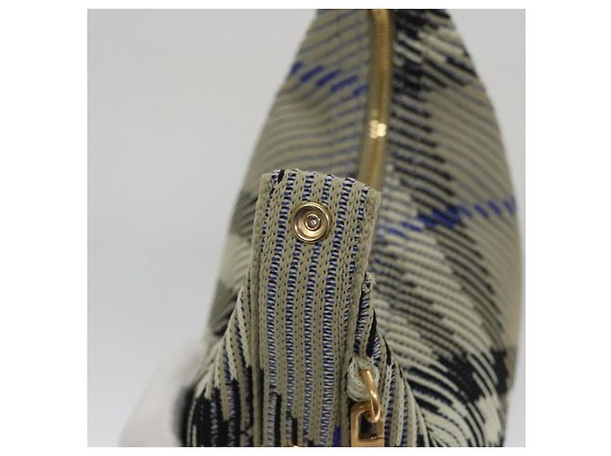 Borsa a mano mini Peg Duffle con catena Burberry grigia Auth 107507SV Marrone - vista 21