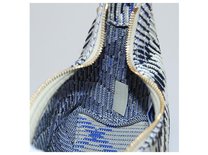 Borsa a mano mini Peg Duffle con catena Burberry grigia Auth 107507SV Marrone - vista 26