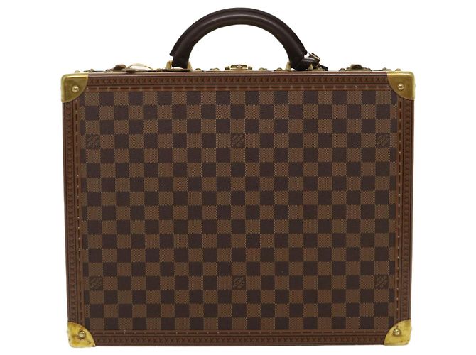 LOUIS VUITTON Trunk Cotteville 40 Damier Ebene LV Auth 29607SV - vista 3