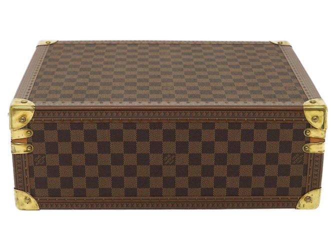 LOUIS VUITTON Trunk Cotteville 40 Damier Ebene LV Auth 29607SV - vista 6