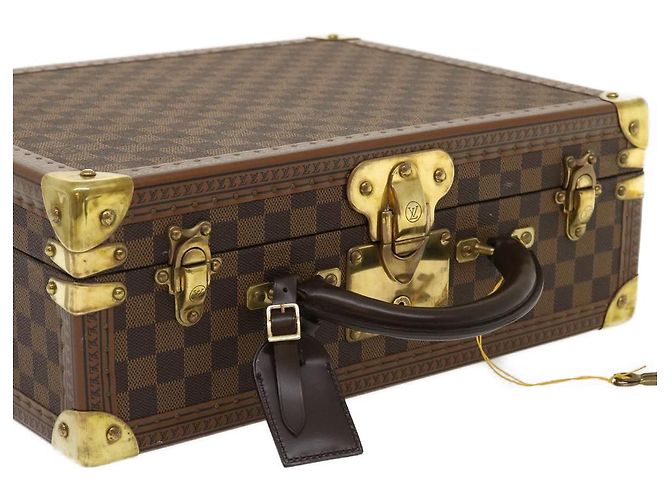 LOUIS VUITTON Trunk Cotteville 40 Damier Ebene LV Auth 29607SV - vista 7