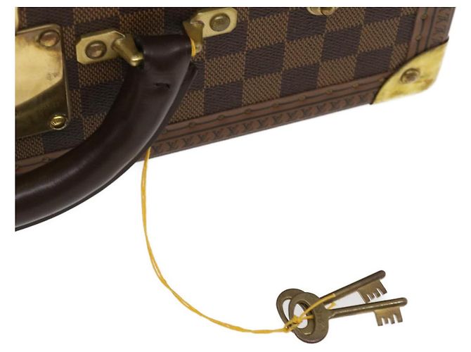 LOUIS VUITTON Trunk Cotteville 40 Damier Ebene LV Auth 29607SV - vista 9