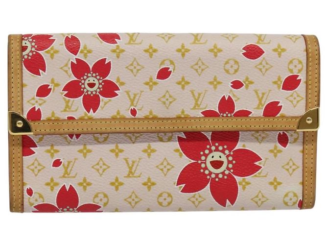 Billetera Internacional Cherry Blossom LOUIS VUITTON Auth 117626AM Rosa Monograma - vista 2
