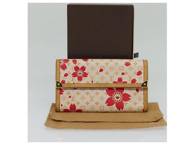 Billetera Internacional Cherry Blossom LOUIS VUITTON Auth 117626AM Rosa Monograma - vista 21
