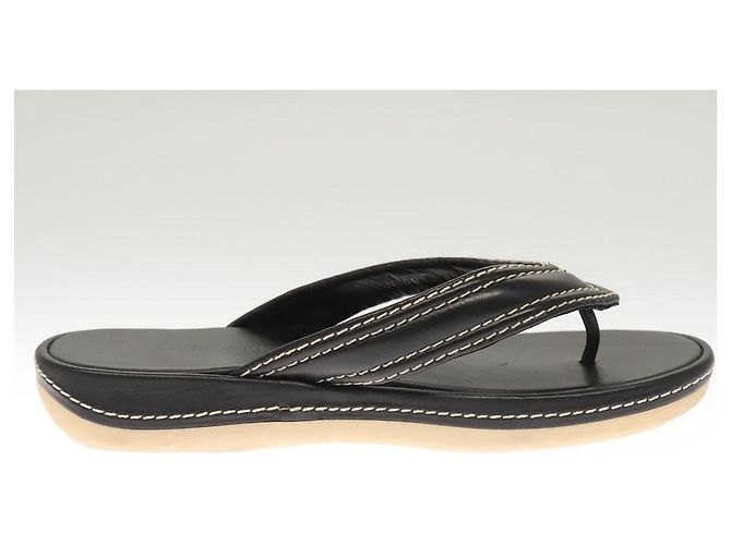 Sandali in pelle neri LOUIS VUITTON LV Auth bs25039 Nero - vista 21